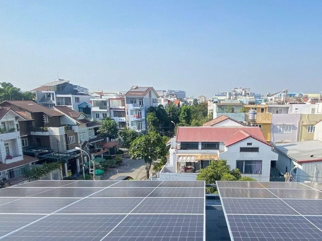 Công trình điện mặt trời Công trình nhà phố tại Quận 9, TP.HCM